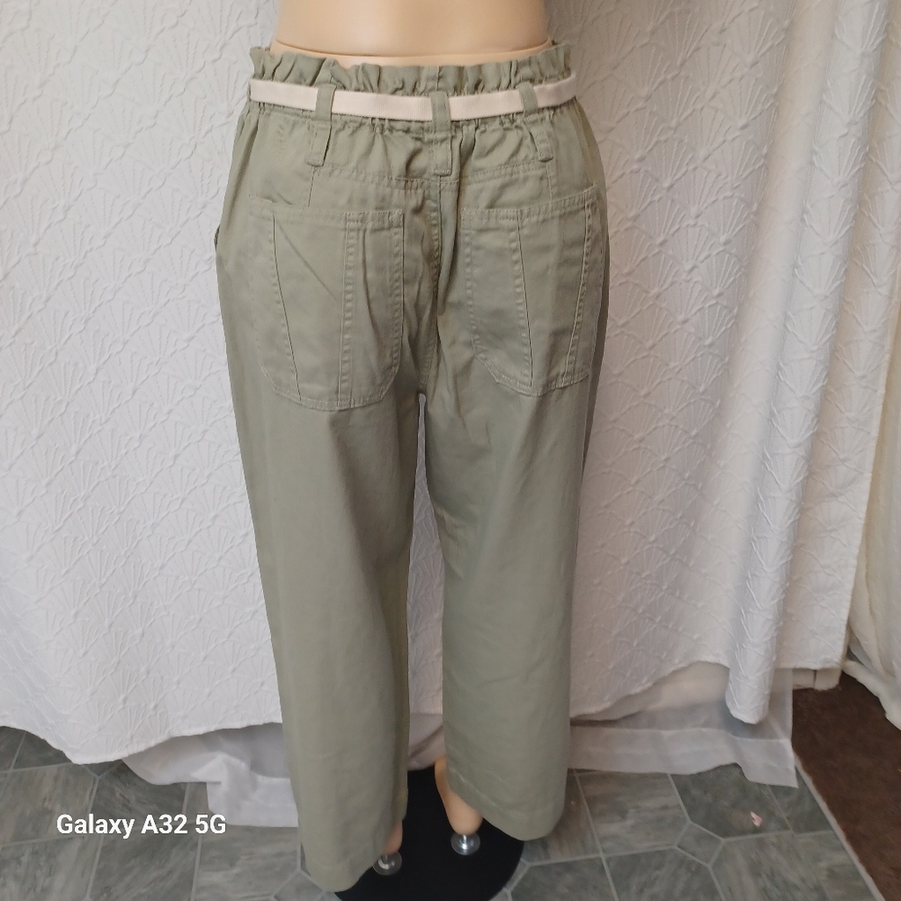 Kensie Women Size 10/30 Olive Green Drawstring Pants - Picture 10 of 17